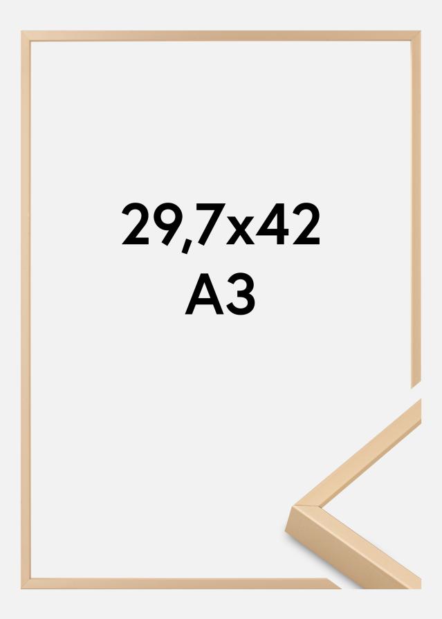 Aluminijski okvir Akrilno staklo Mesing 29,7x42 cm (A3)