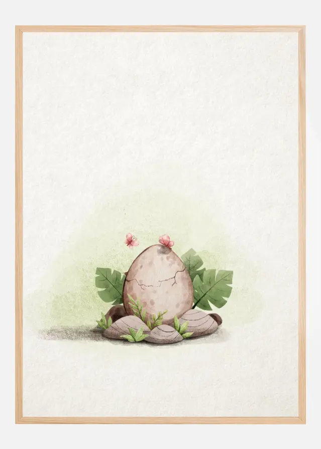 Kawaii Dinosaur Poster