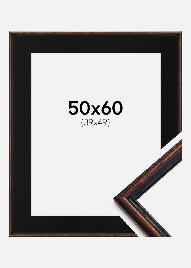Okvir Horndal Orah 50x60 cm - Paspartu Crno 40x50 cm
