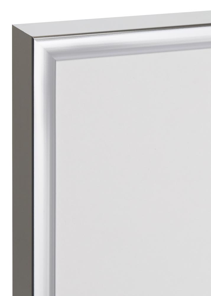 Okvir Plakat Frame Aluminum Srebro 70x100 cm - Paspartu Crno 59,4x84 cm (A1)
