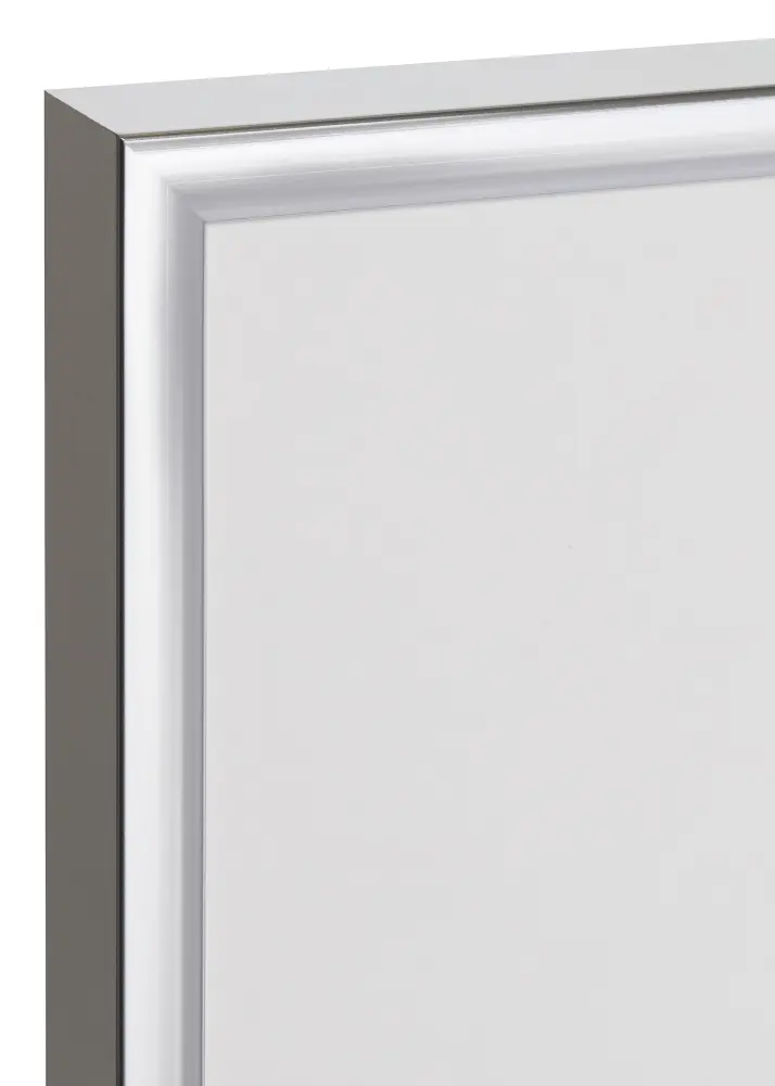 Okvir Plakat Frame Aluminum Srebro 70x100 cm - Paspartu Crno 59,4x84 cm (A1)