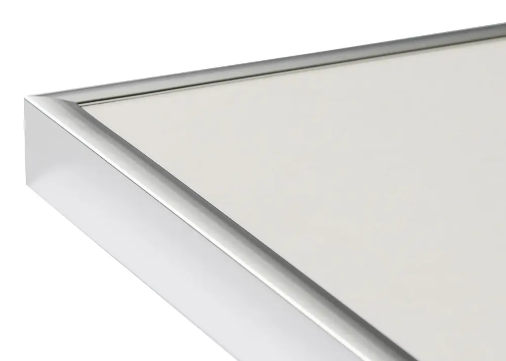 Okvir Plakat Frame Aluminum Srebro 70x100 cm - Paspartu Crno 59,4x84 cm (A1)