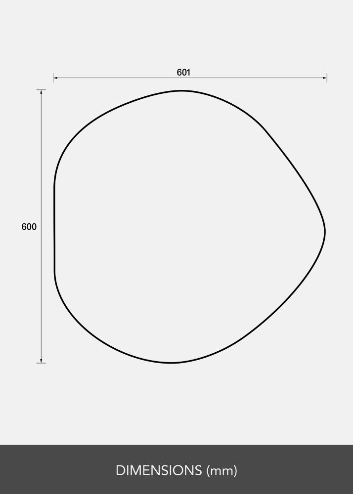 Ogledalo Crystal Clear 60x60 cm