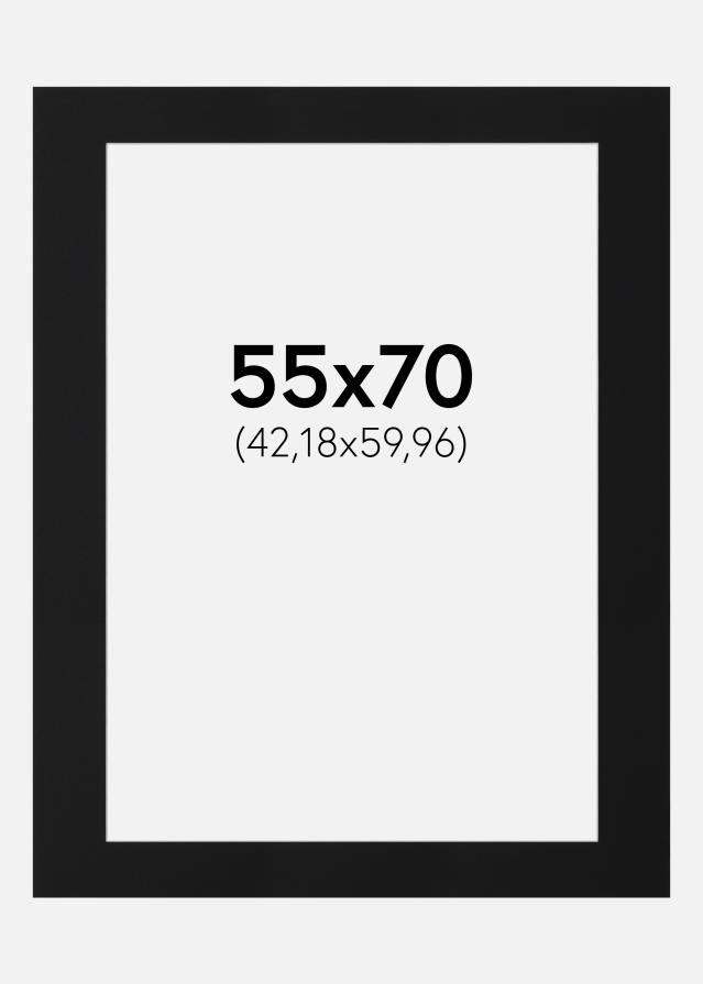 Paspartu Crni Standard (Bijela Jezgra) 55x70 cm (42,18x59,96)