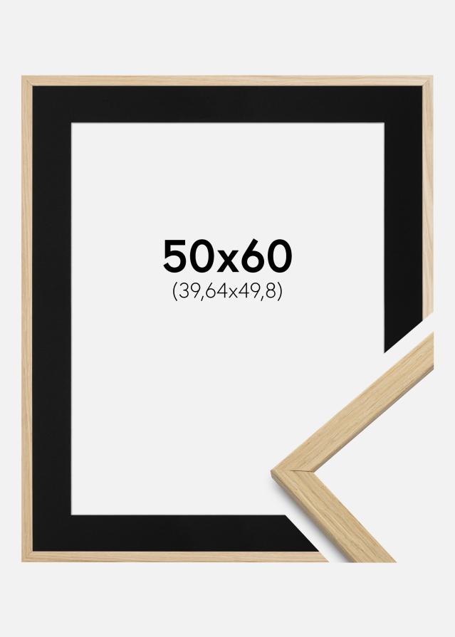 Okvir Edsbyn Hrast 50x60 cm - Paspartu Crno 16x20 inches