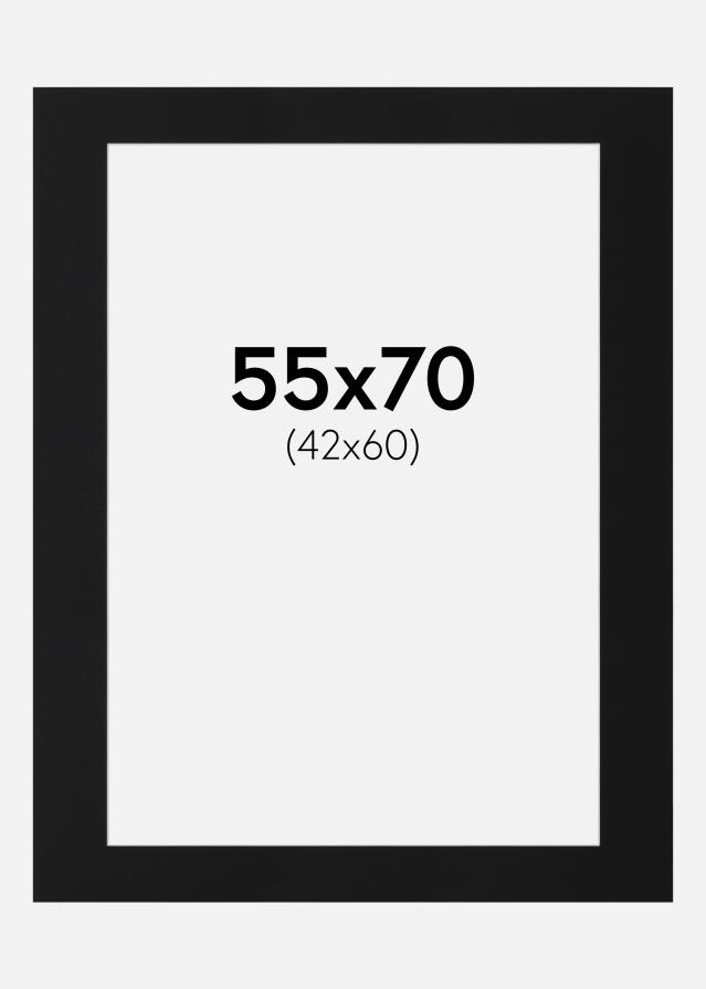 Paspartu Crni Standard (Bijela Jezgra) 55x70 cm (42x60)