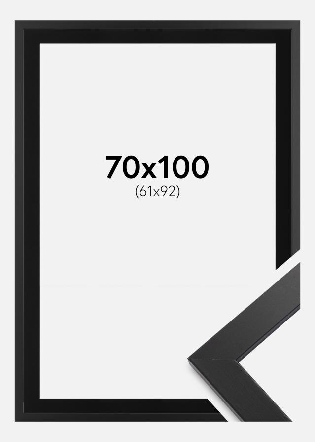 Okvir Black Wood 70x100 cm - Paspartu Crno 62x93 cm
