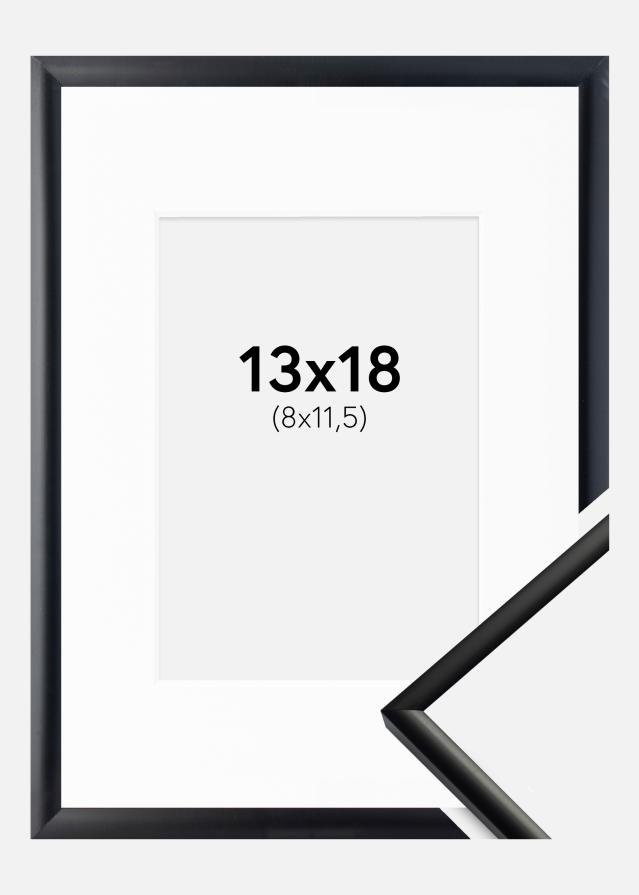 Okvir New Lifestyle Mat Crna 13x18 cm - Paspartu Bijelo 9x12 cm