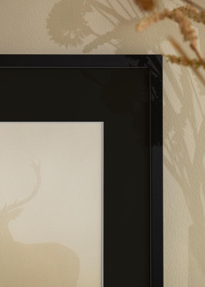 Okvir Edsbyn Crno 40x70 cm - Paspartu Crno 28x58 cm