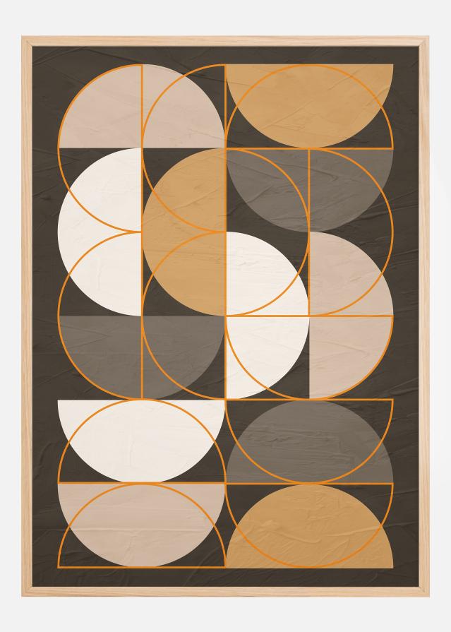 Half Circles Art Plakat