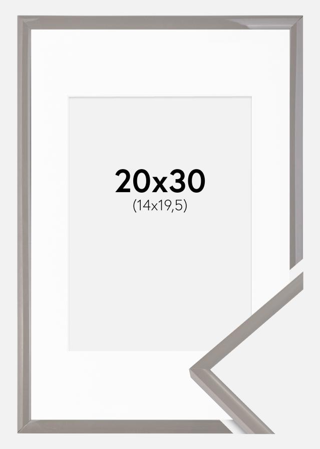 Okvir New Lifestyle Earth Grey 20x30 cm - Paspartu Bijelo 15x21 cm (A5)