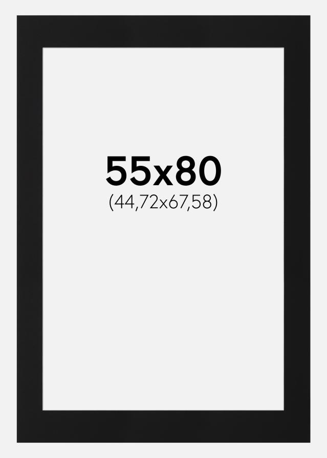 Paspartu Crni Standard (Bijela Jezgra) 55x80 cm (44,72x67,58)