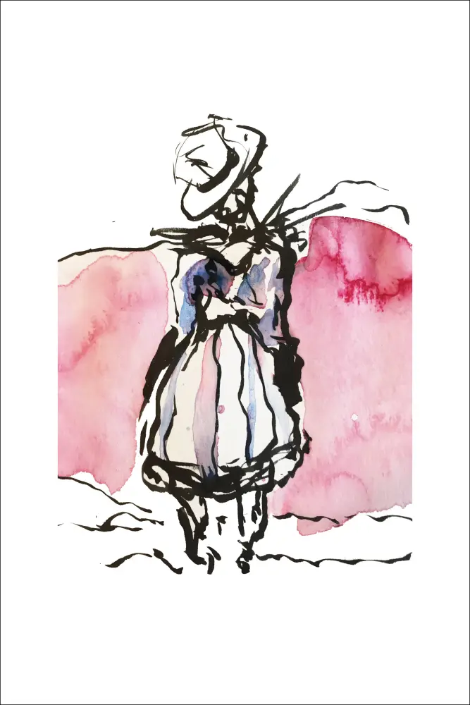 Woman in the horizon Plakat