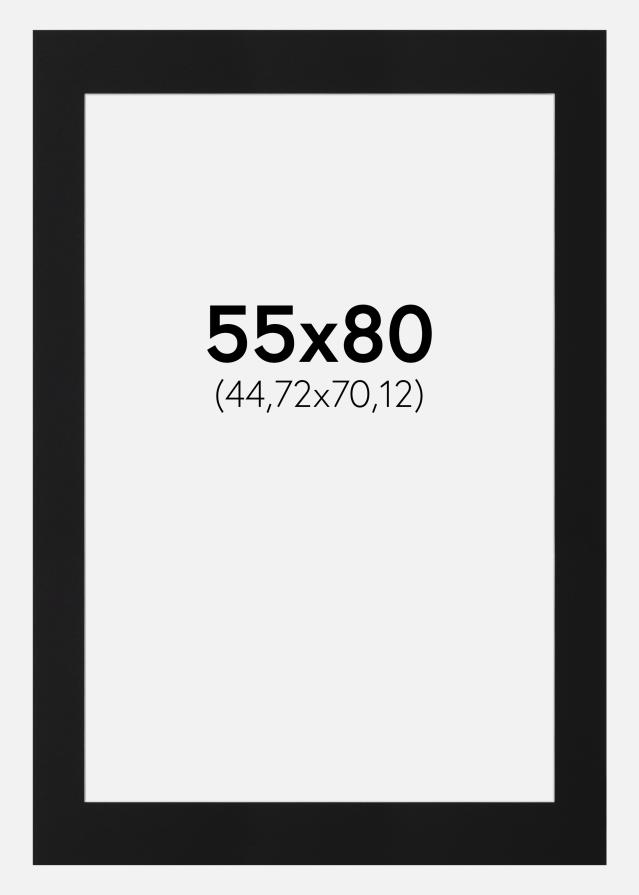 Paspartu Crni Standard (Bijela Jezgra) 55x80 cm (44,72x70,12)