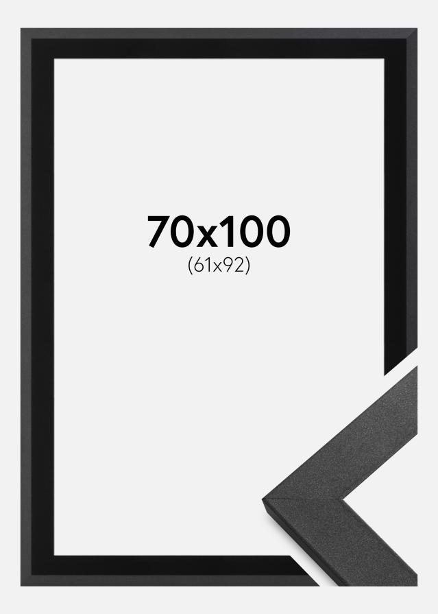 Okvir Graphite Wood 70x100 cm - Paspartu Crno 62x93 cm