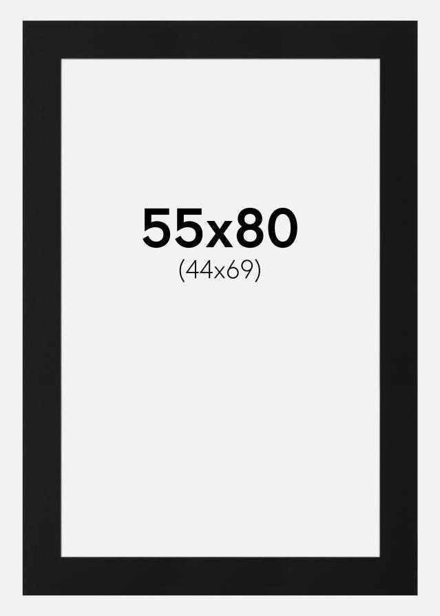 Paspartu Crni Standard (Bijela Jezgra) 55x80 cm (44x69)