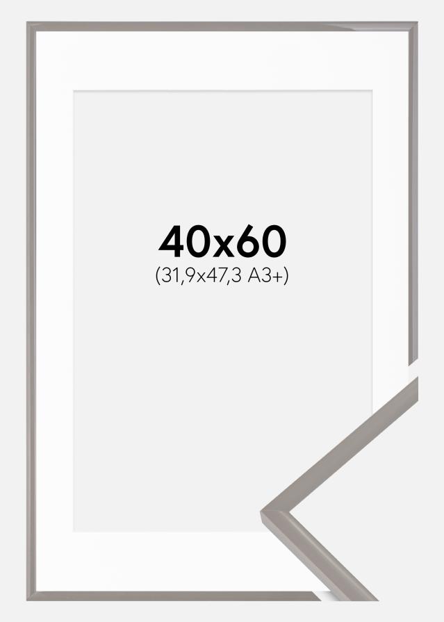 Okvir New Lifestyle Earth Grey 40x60 cm - Paspartu Bijelo 32,9x48,3 cm (A3+)