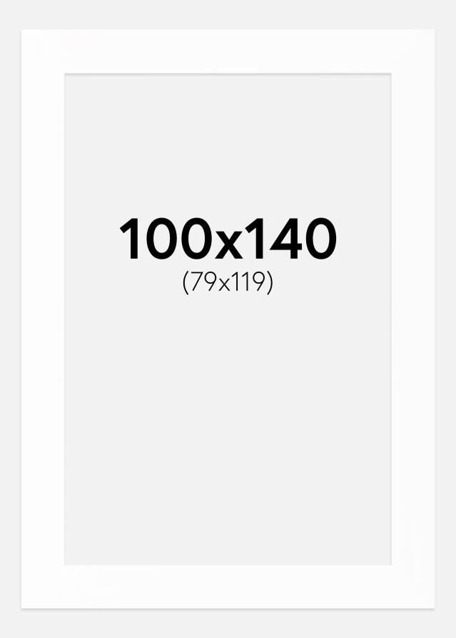 Paspartu Canson Bijelo Bijeli unutarnji rub 100x140 cm (79x119)