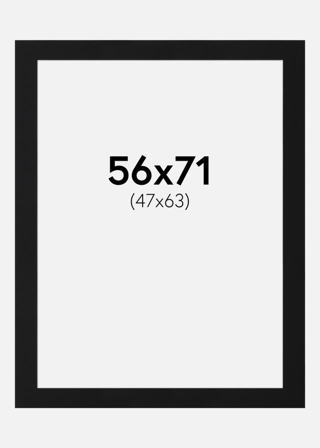 Paspartu Crni Standard (Bijela Jezgra) 56x71 cm (47x63)