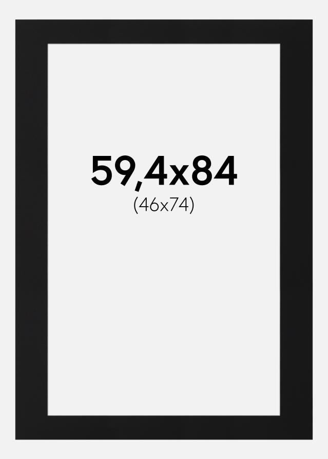 Paspartu Crni Standard (Bijela Jezgra) 59,4x84 cm (46x74)