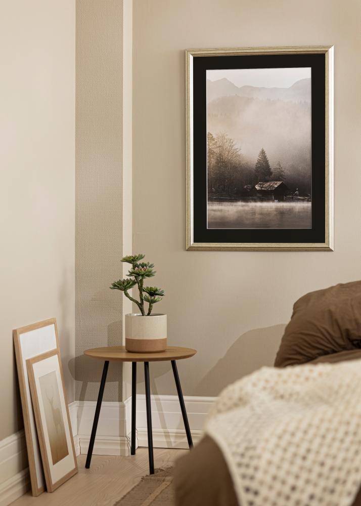 Okvir Västkusten Srebro 70x100 cm - Paspartu Crno 62x93 cm