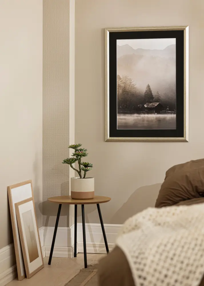 Okvir Västkusten Srebro 70x100 cm - Paspartu Crno 60x90 cm