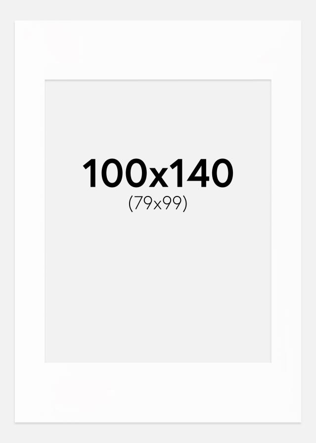 Paspartu Canson Bijelo Bijeli unutarnji rub 100x140 cm (79x99)