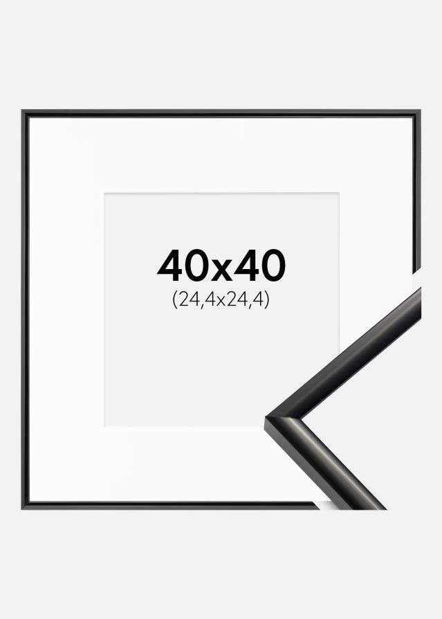 Okvir New Lifestyle Crno 40x40 cm - Paspartu Bijelo 10x10 inches