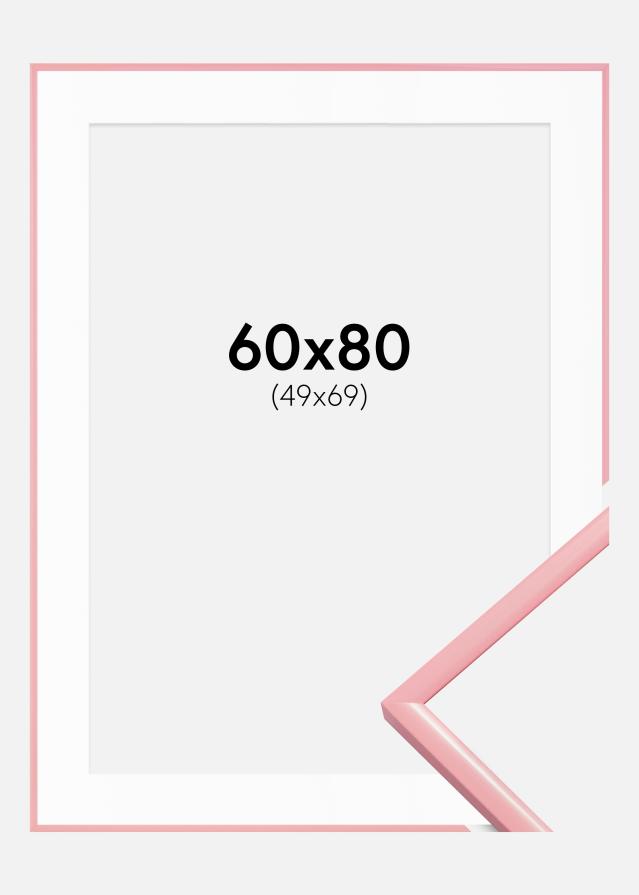 Okvir New Lifestyle Ružičasta 60x80 cm - Paspartu Bijelo 50x70 cm