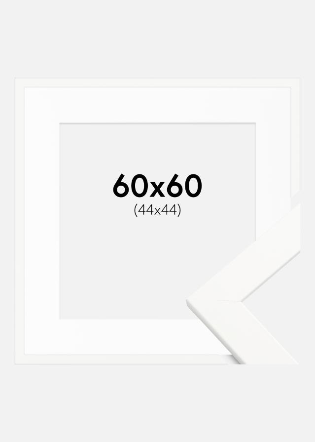 Okvir Trendline Bijelo 60x60 cm - Paspartu Bijelo 45x45 cm