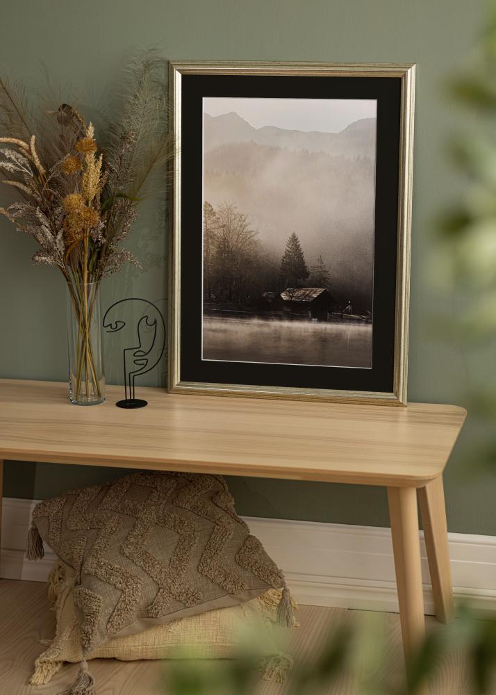 Okvir Västkusten Srebro 70x100 cm - Paspartu Crno 62x93 cm