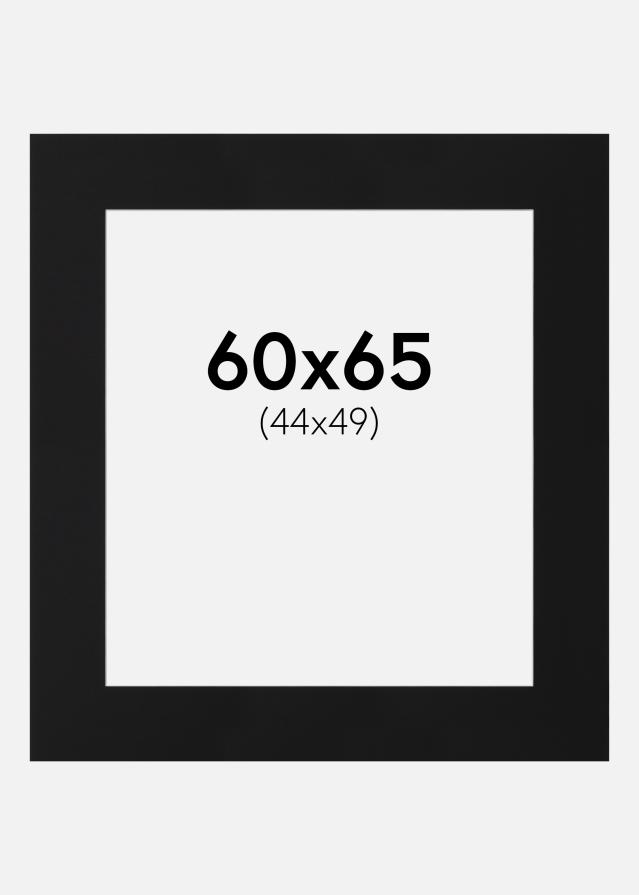 Paspartu Crni Standard (Bijela Jezgra) 60x65 cm (44x49)