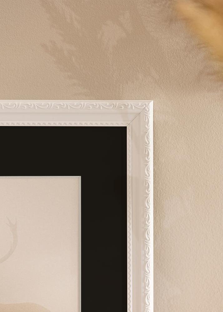 Okvir Abisko Bijelo 28x35 cm - Paspartu Crno 8x10 inches