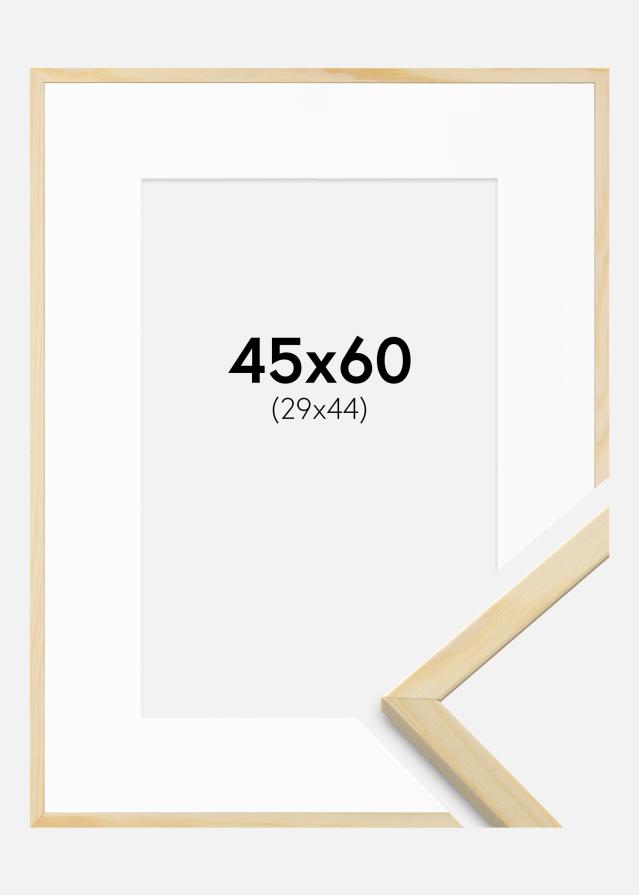 Okvir Galant Bor 45x60 cm - Paspartu Bijelo 30x45 cm