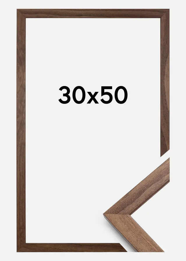 Okvir Profinjeni Akrilno staklo Orah 30x50 cm