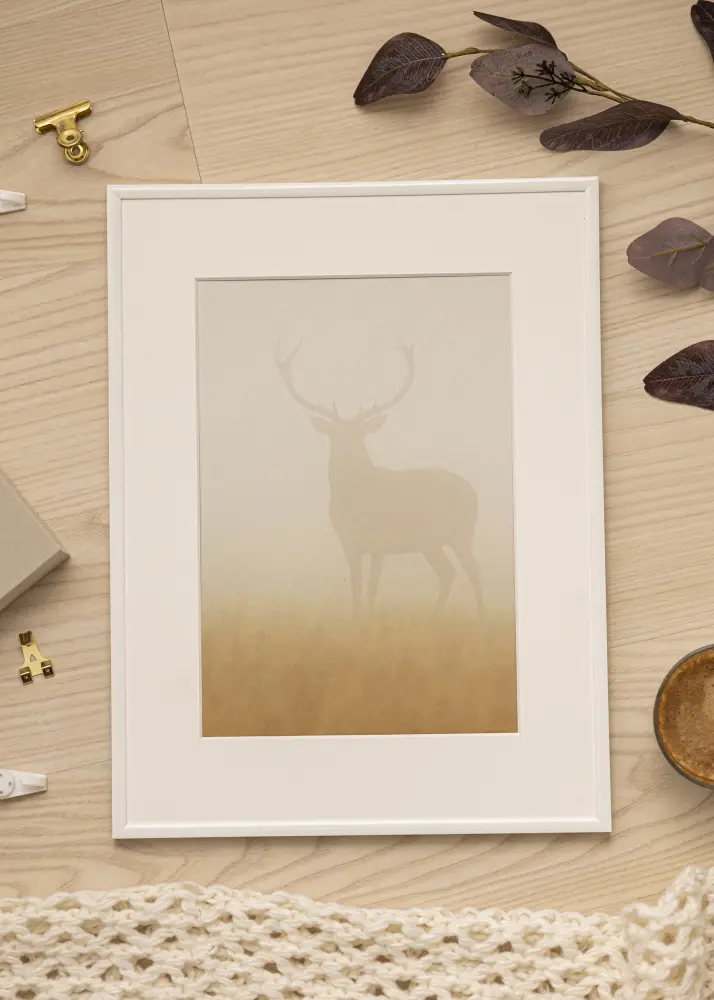 Okvir New Lifestyle Bijelo 30x40 cm - Paspartu Bijelo 21x29,7 cm (A4)