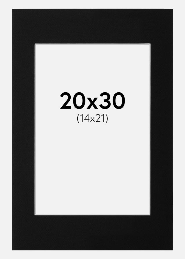 Paspartu Canson Crno Bijeli unutarnji rub 20x30 cm (14x21)