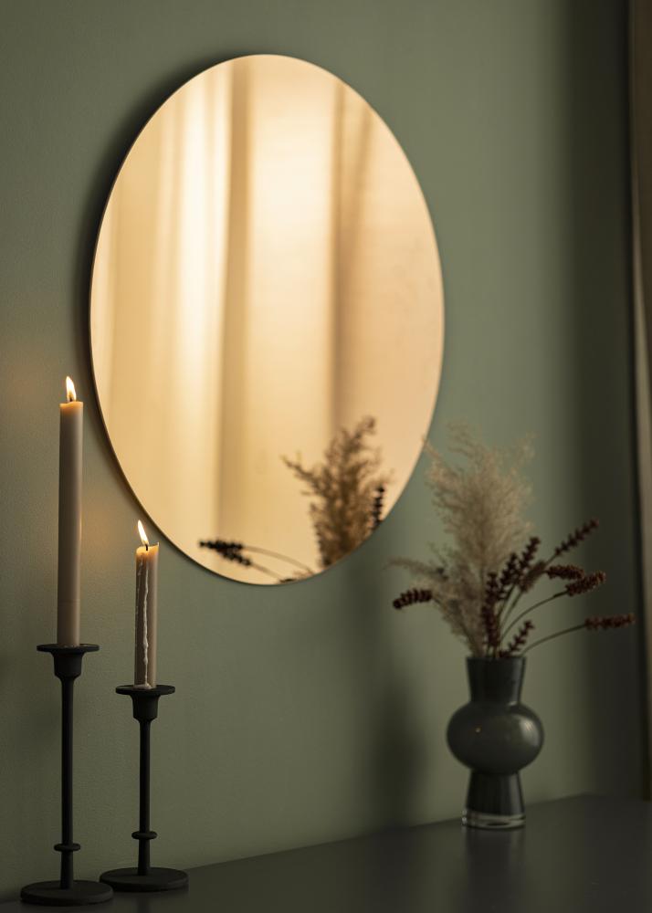 KAILA Okruglo Ogledalo Rose Gold 60 cm Ø