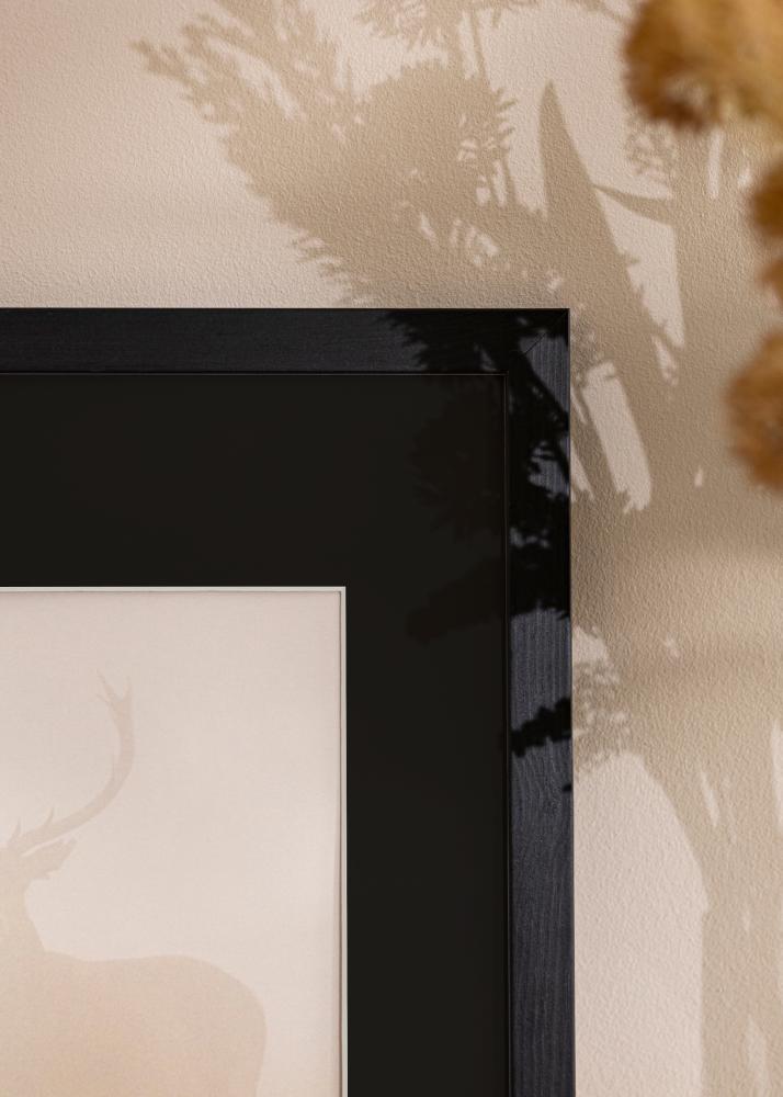 Okvir Profinjeni Crno 20x30 cm - Paspartu Crno 15x21 cm (A5)