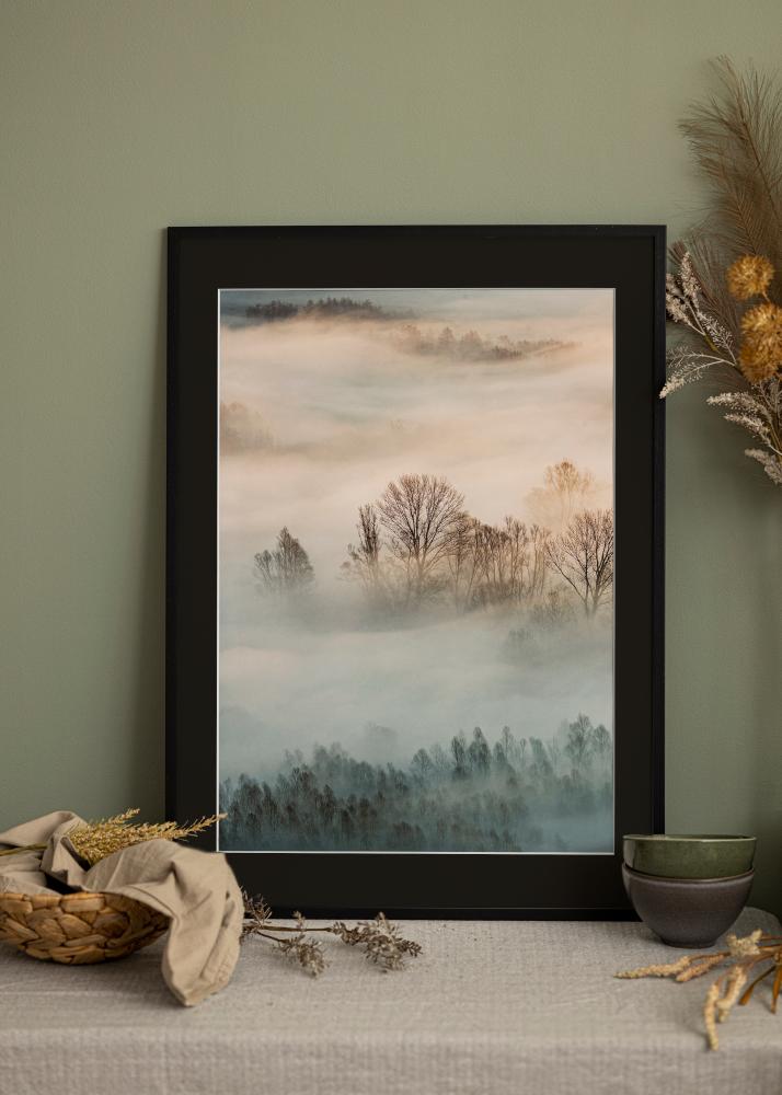 Okvir Edsbyn Crno 40x70 cm - Paspartu Crno 28x58 cm