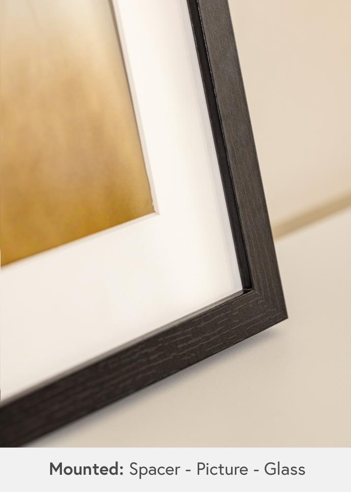 BGA Box okvir Akrilno staklo Crno 40x50 cm