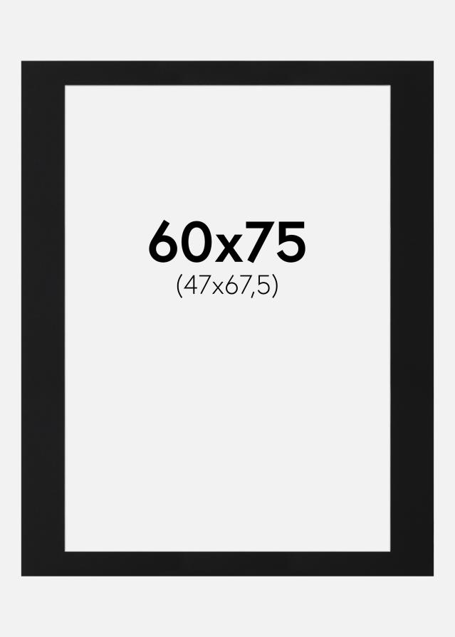 Paspartu Crni Standard (Bijela Jezgra) 60x75 cm (47x67,5)