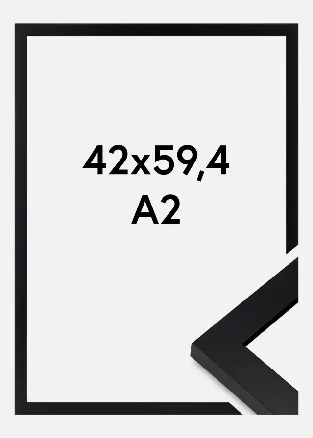 Okvir Deco Akrilno staklo Crno 42x59 cm (A2)