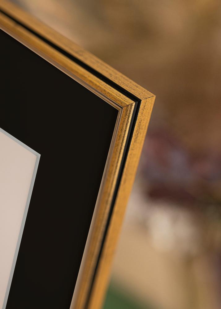 Okvir Horndal Zlato 18x24 cm - Paspartu Crno 13x18 cm