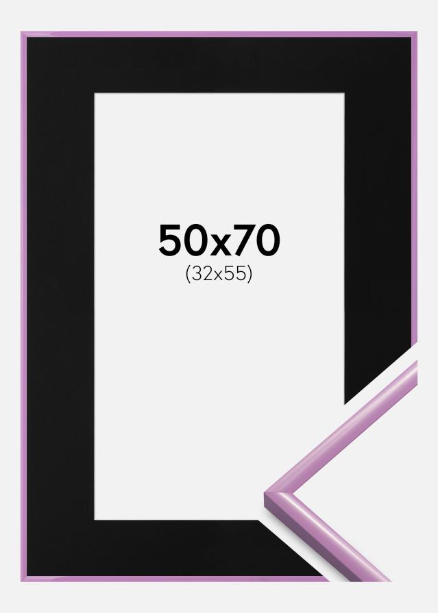 Okvir New Lifestyle Svijetlo ljubičasta 50x70 cm - Paspartu Crno 33x56 cm