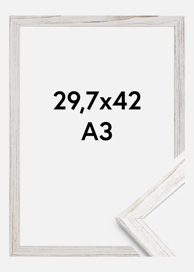 Okvir Profinjeni Vintage White 29,7x42 cm (A3)