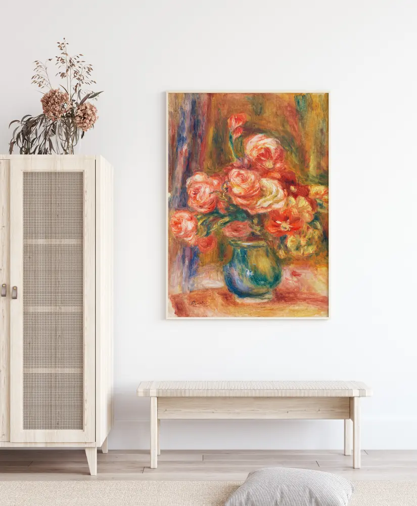 Panited Rose Bouquet Plakat