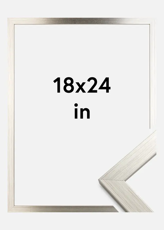 Okvir Srebro Wood 18x24 inches (45,72x60,96 cm)