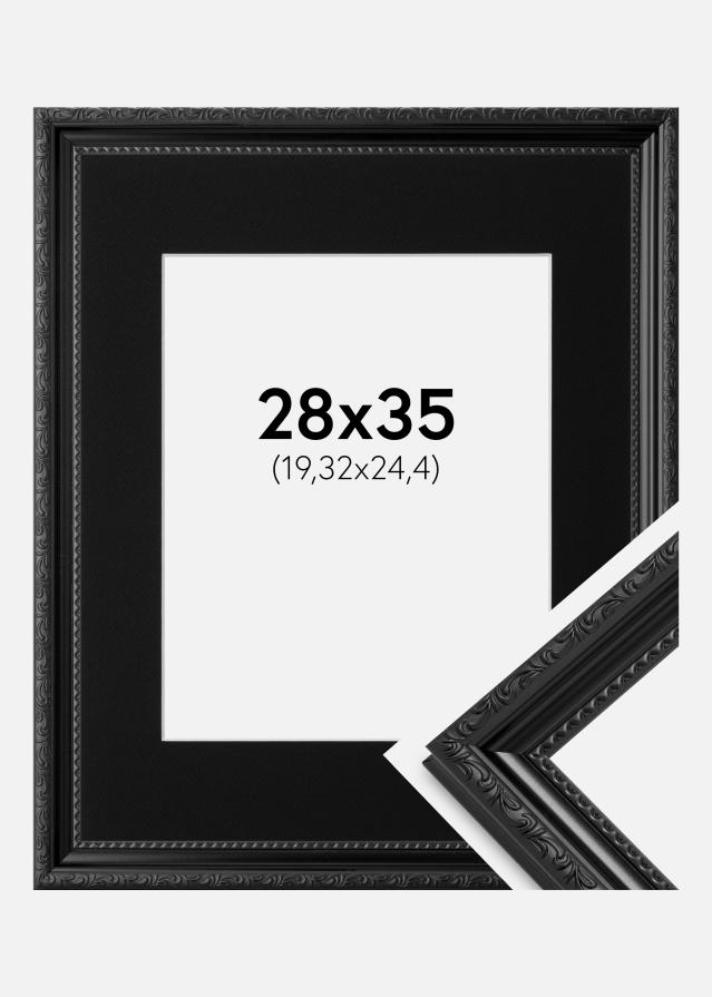 Okvir Abisko Crno 28x35 cm - Paspartu Crno 8x10 inches