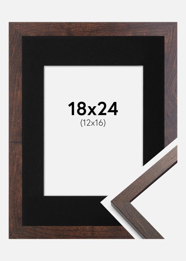 Okvir Trendy Orah 18x24 cm - Paspartu Crno 13x17 cm